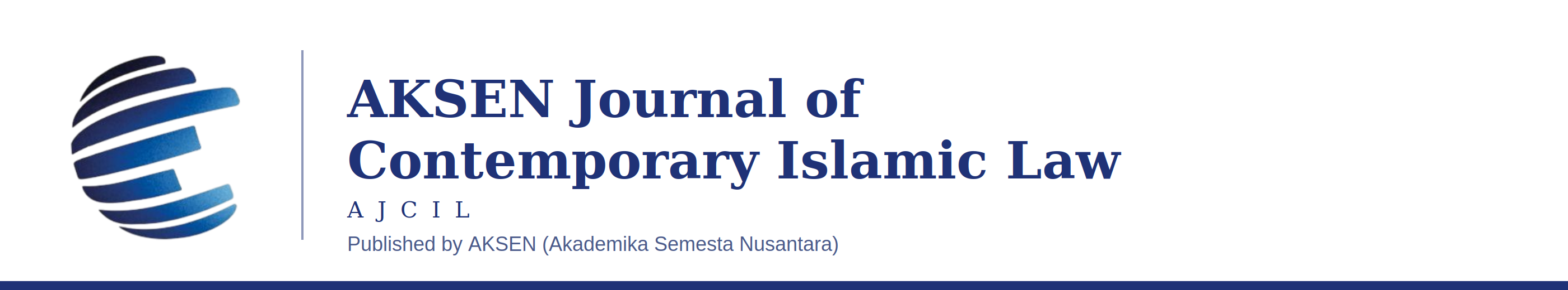 Aksen Journal of Contemporary Islamic Law